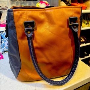 Looptworks In Flight LUX Rare Tan Leather Purse Handbag Southwest Air Limited Ed